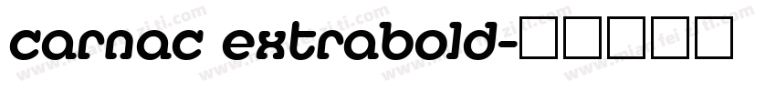 carnac extrabold字体转换